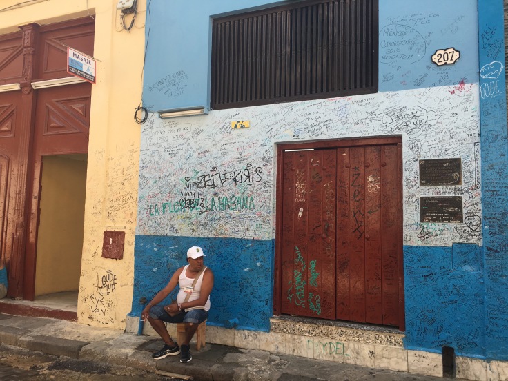 Outside La Bodeguita del Medio, my favourite Mojito Bar in Havana, Cuba (Also Ernest Hemingway s favourite place too!)